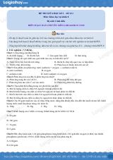Đề thi giữa kì 1 KHTN 8 Cánh diều - Đề số 1